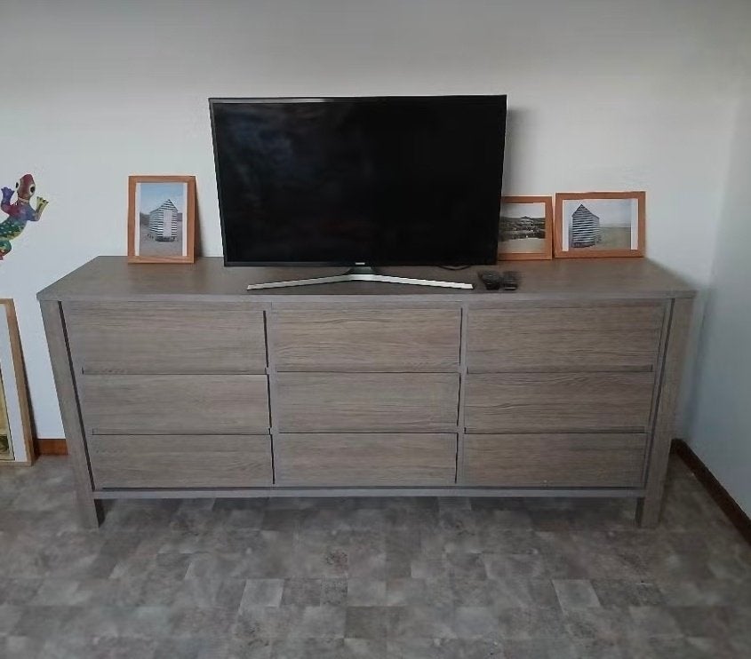 Moderne eetkamer zoals nieuw Tafel, dressoir, raam, Ophalen, Zo goed als nieuw