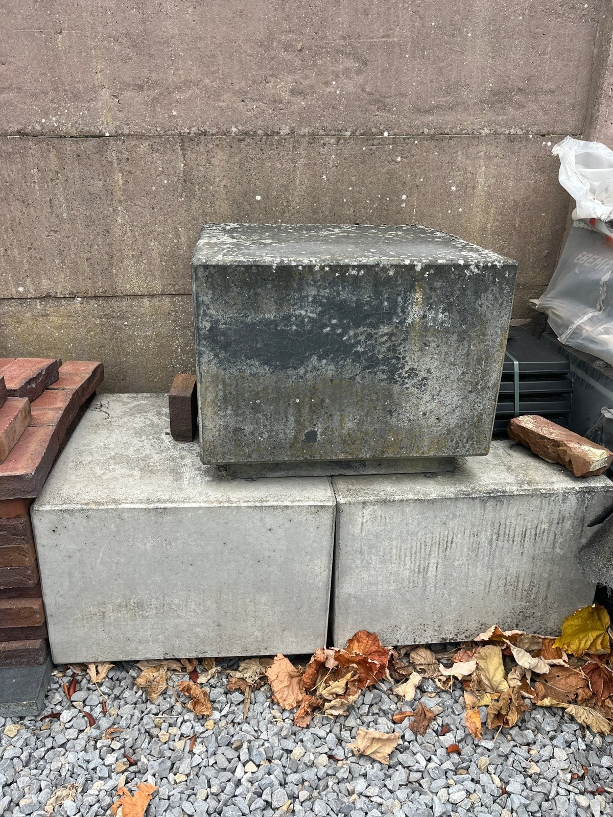 GRATİS - Ebema betonblokken, Doe-het-zelf en Bouw, Ophalen, Gebruikt