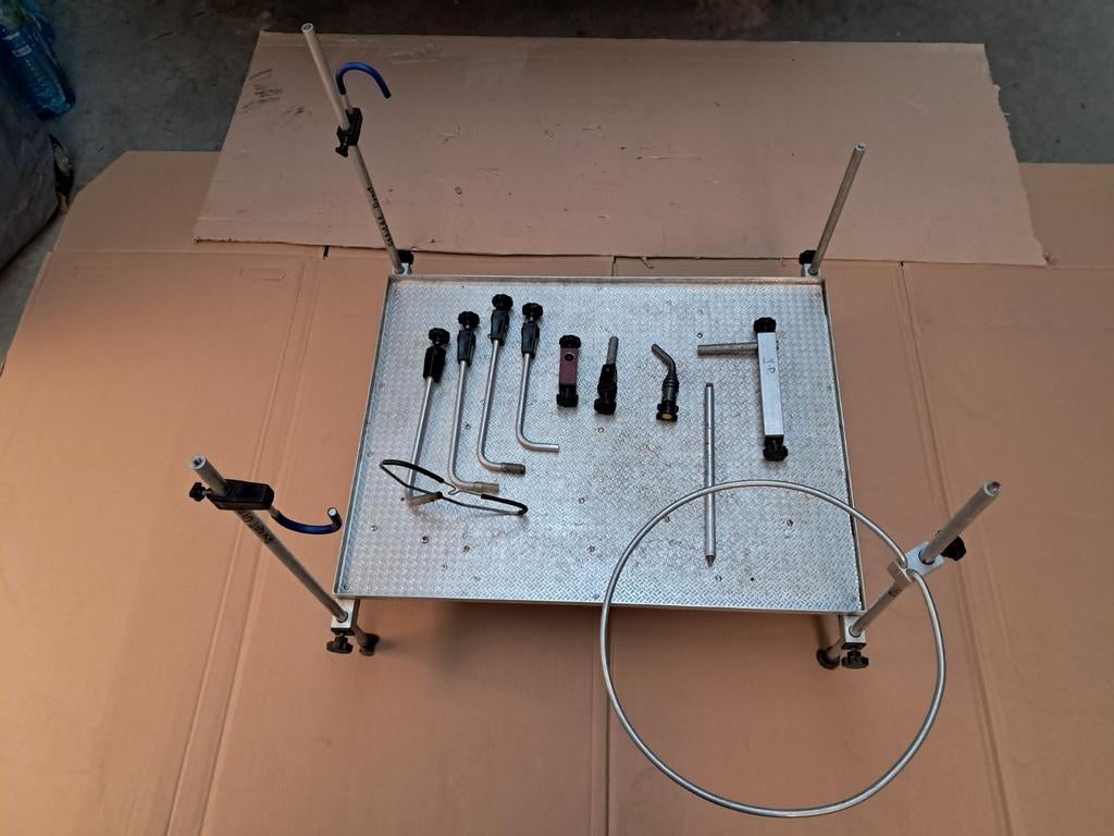 Aluminium vissteiger 60 x 80 cm, Ophalen, Gebruikt, Complete set