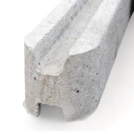 2 betonpalen met gleuven voor houtschermen of betonplaten, Enlèvement, Comme neuf, 250 cm ou plus, Poteaux