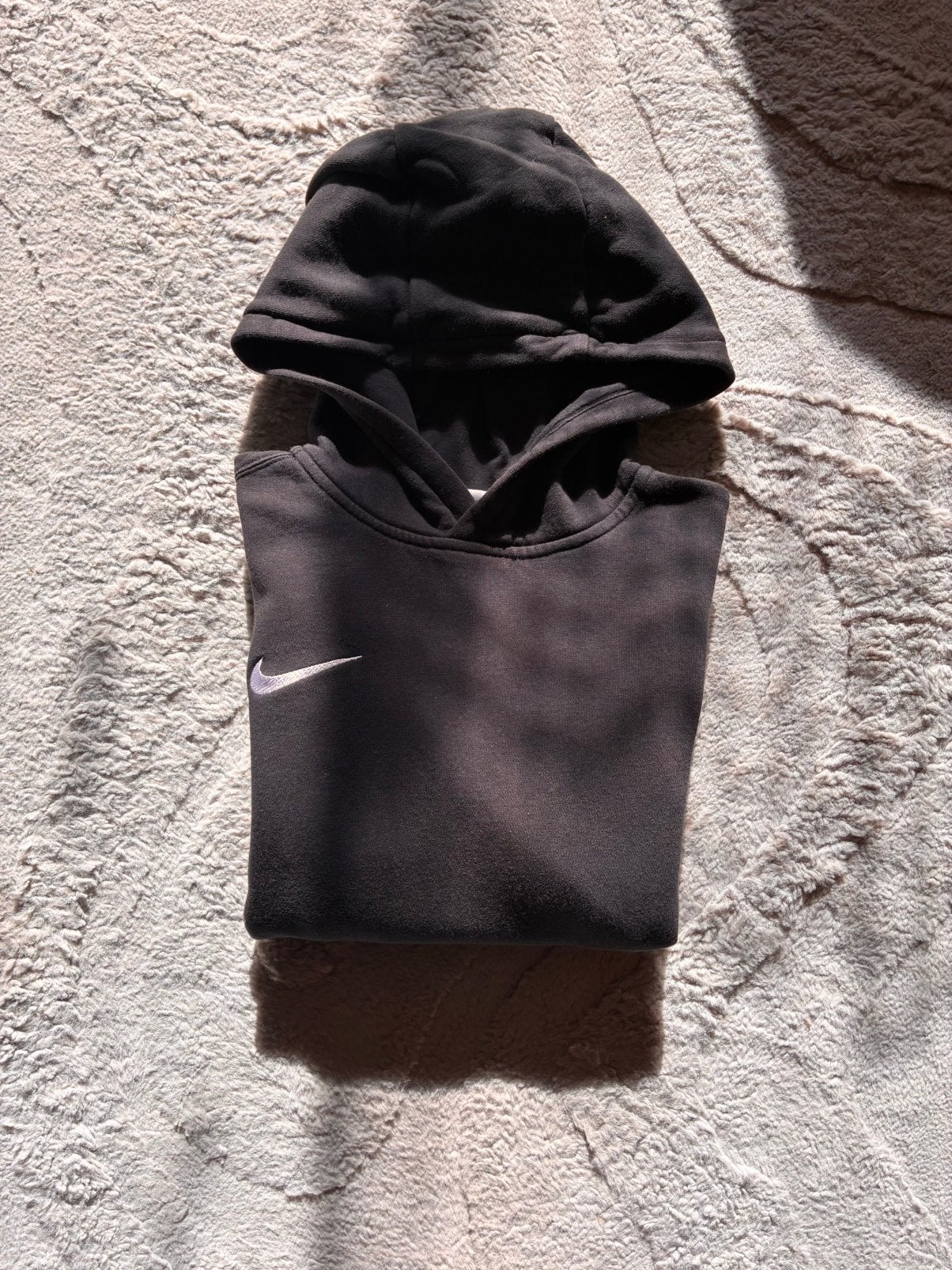 Nike Hoodie — Zwart — Maat 147-158cm (kinderen/tieners), Ophalen of Verzenden, Gedragen, Maat 46 (S) of kleiner, Zwart