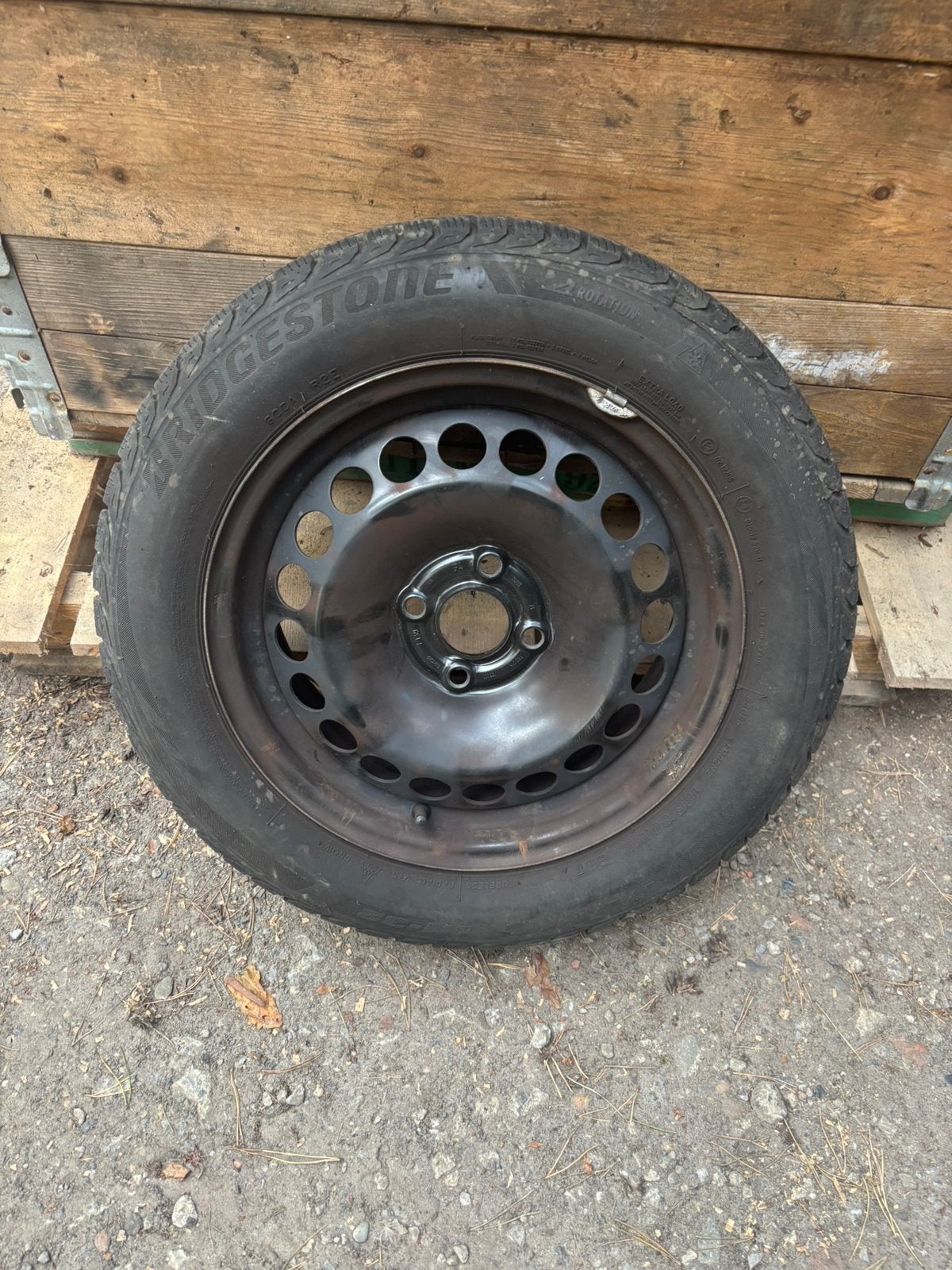 Winterbanden blizzak bridgestone, Ophalen, Gebruikt
