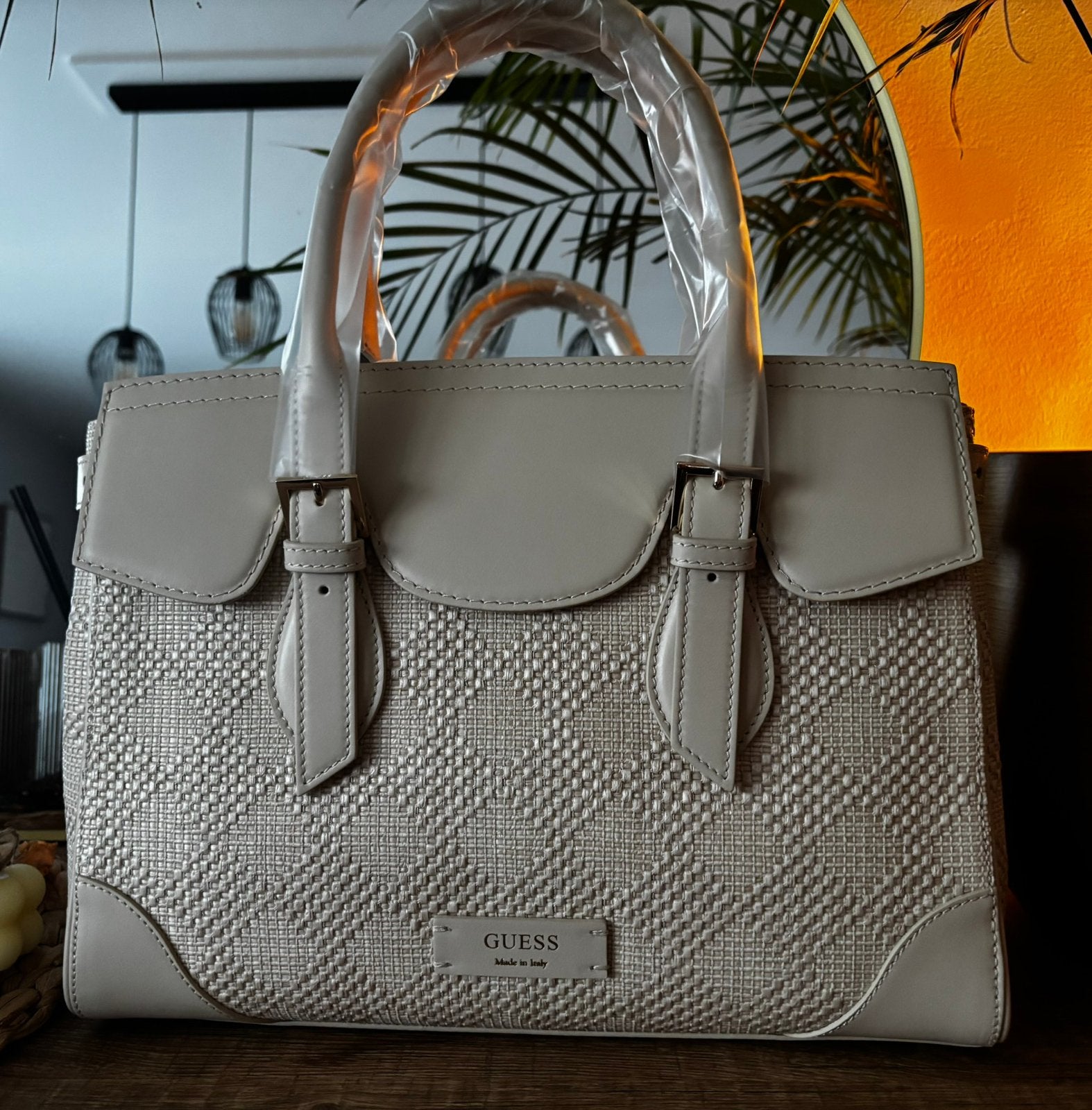 Prachtige GUESS handtas – NIEUW in doos!, Ophalen of Verzenden, Nieuw, Beige, Handtas