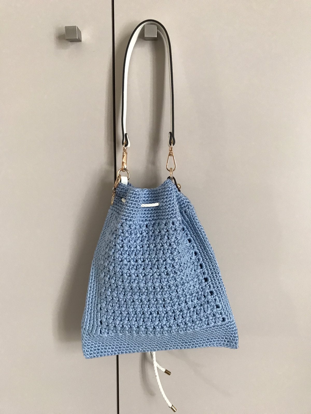 Crochet bag lichtblauw, Bijoux, Sacs & Beauté, Sacs | Sacs Femme, Enlèvement, Neuf, Rose, Sac à bandoulière