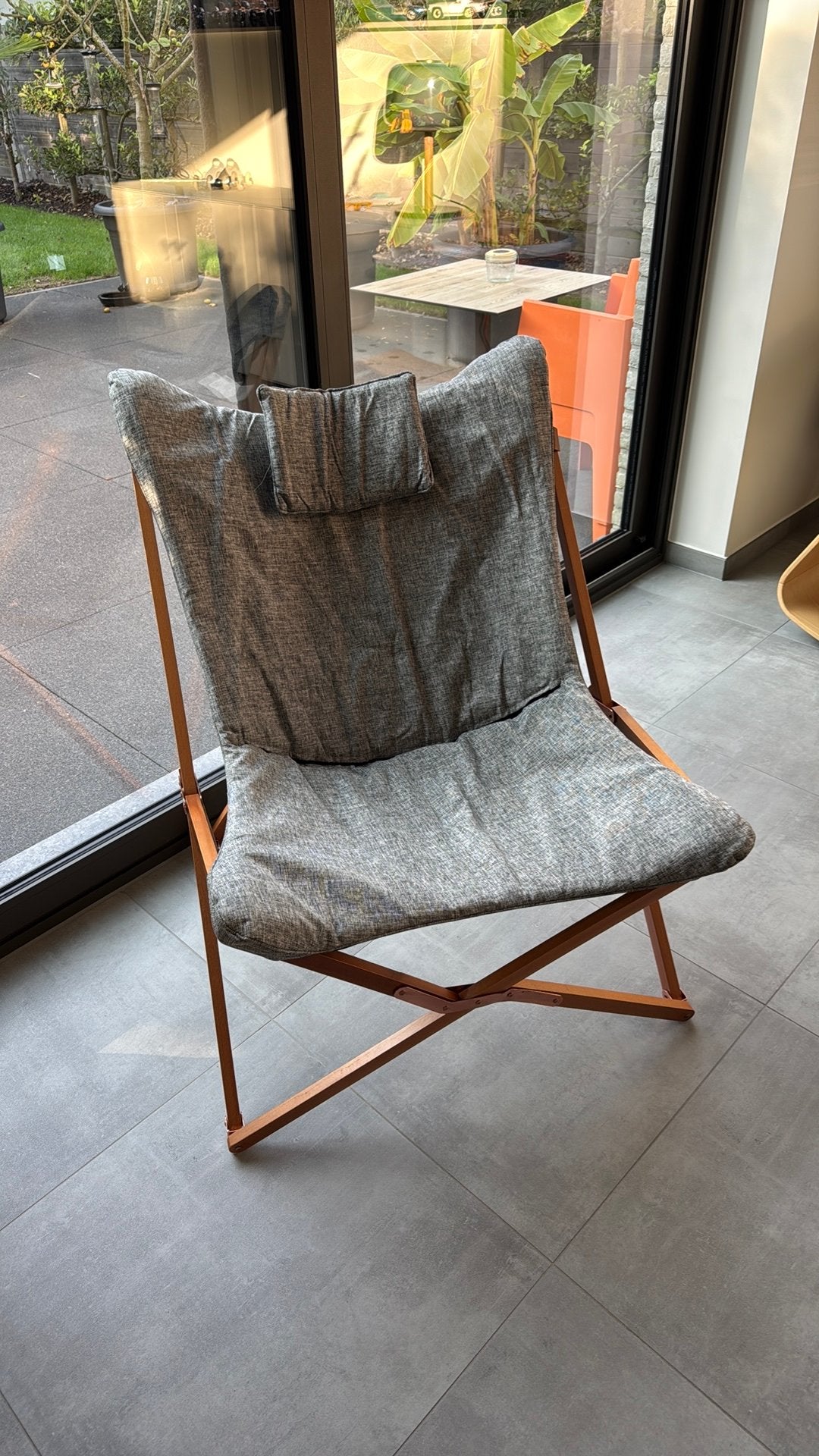 Bo-Camp Urban Outdoor - relax stoelen - grijs, Ophalen, Zo goed als nieuw