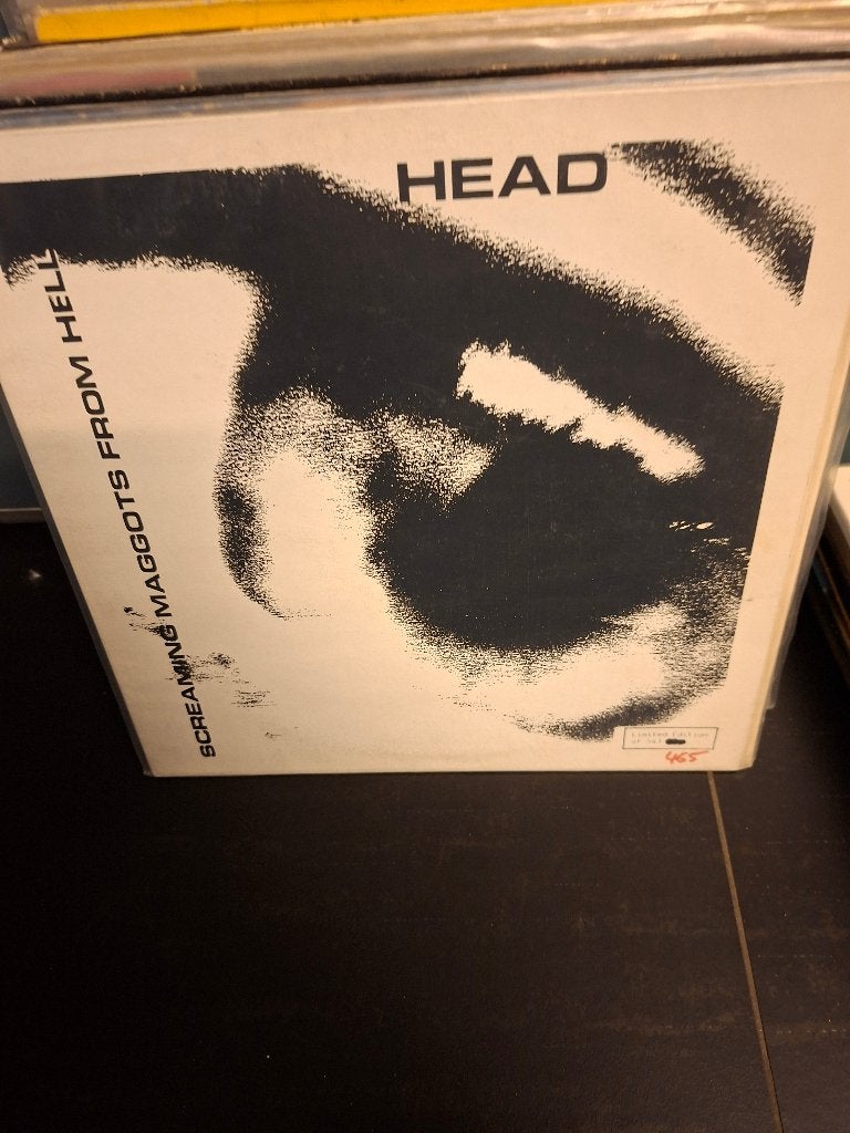 lp - screaming maggots from hell - head - vak 11, Enlèvement ou Envoi, Comme neuf, Housse de protection extérieure, Hardcore