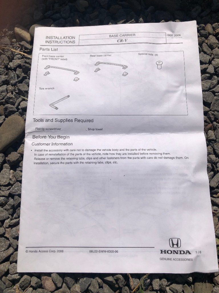Honda CRV 3 (2010) dakdragers, Ophalen, Gebruikt