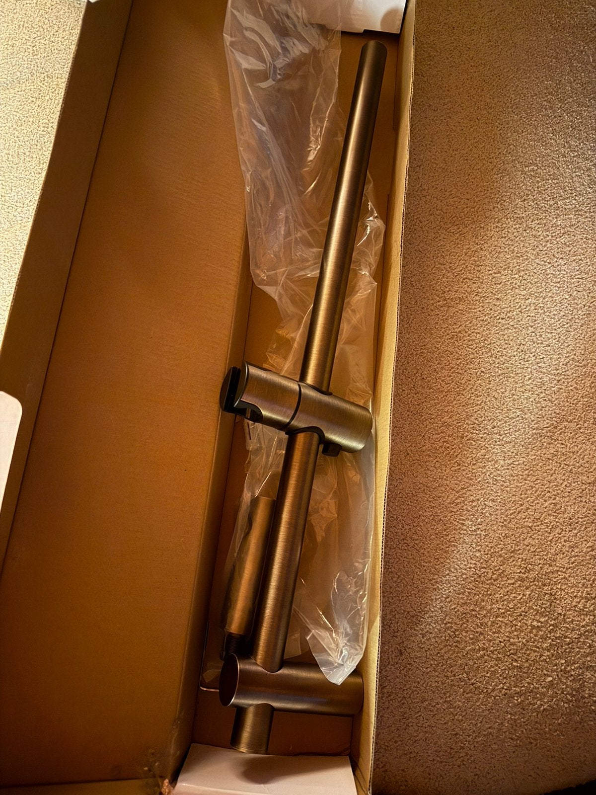 Saniclear douche stang met wateraansluiting geborsteld, Ophalen, Zo goed als nieuw, Douche
