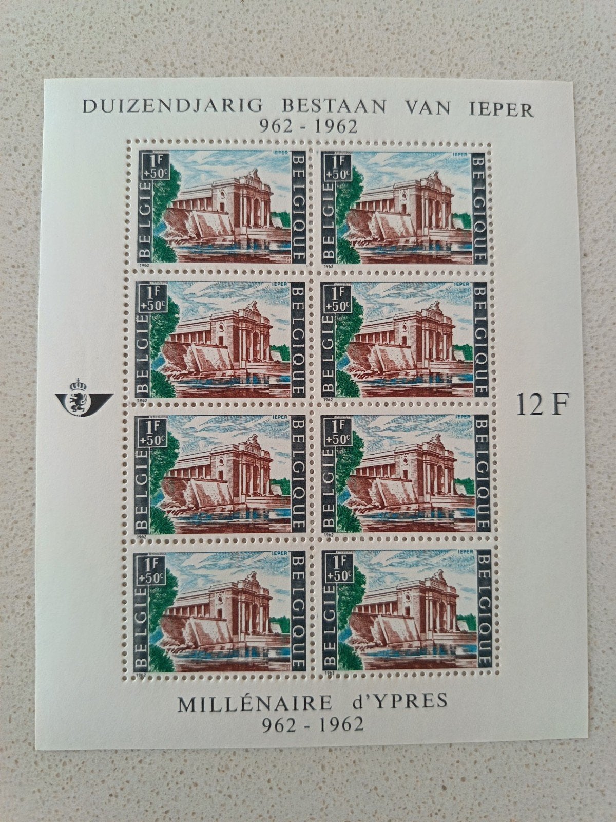 Collection de blocs de timbres belges, Envoi