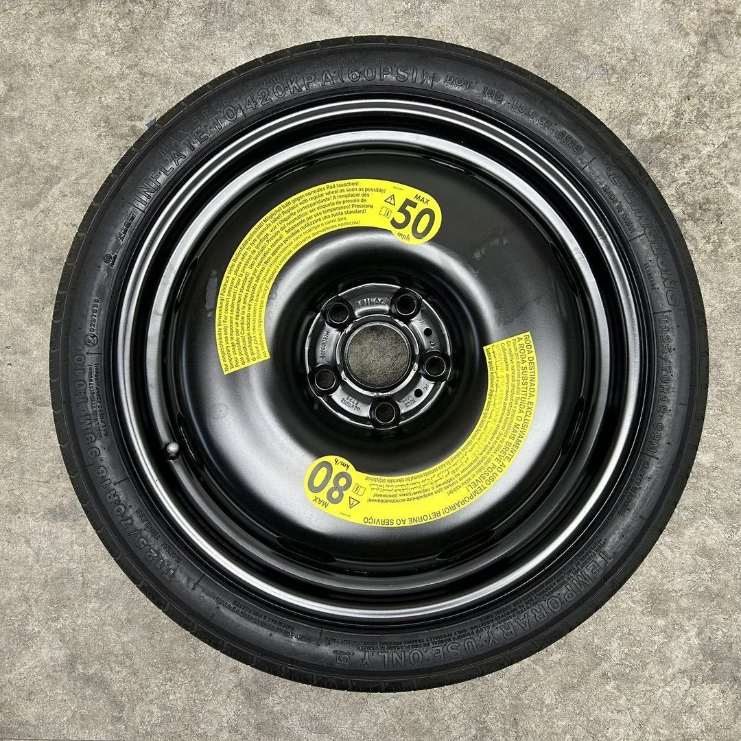 18 inch originele thuiskomer | reservewiel VW Golf Audi A3 S, Pneus et Jantes, Véhicule de tourisme, Pneus été, -