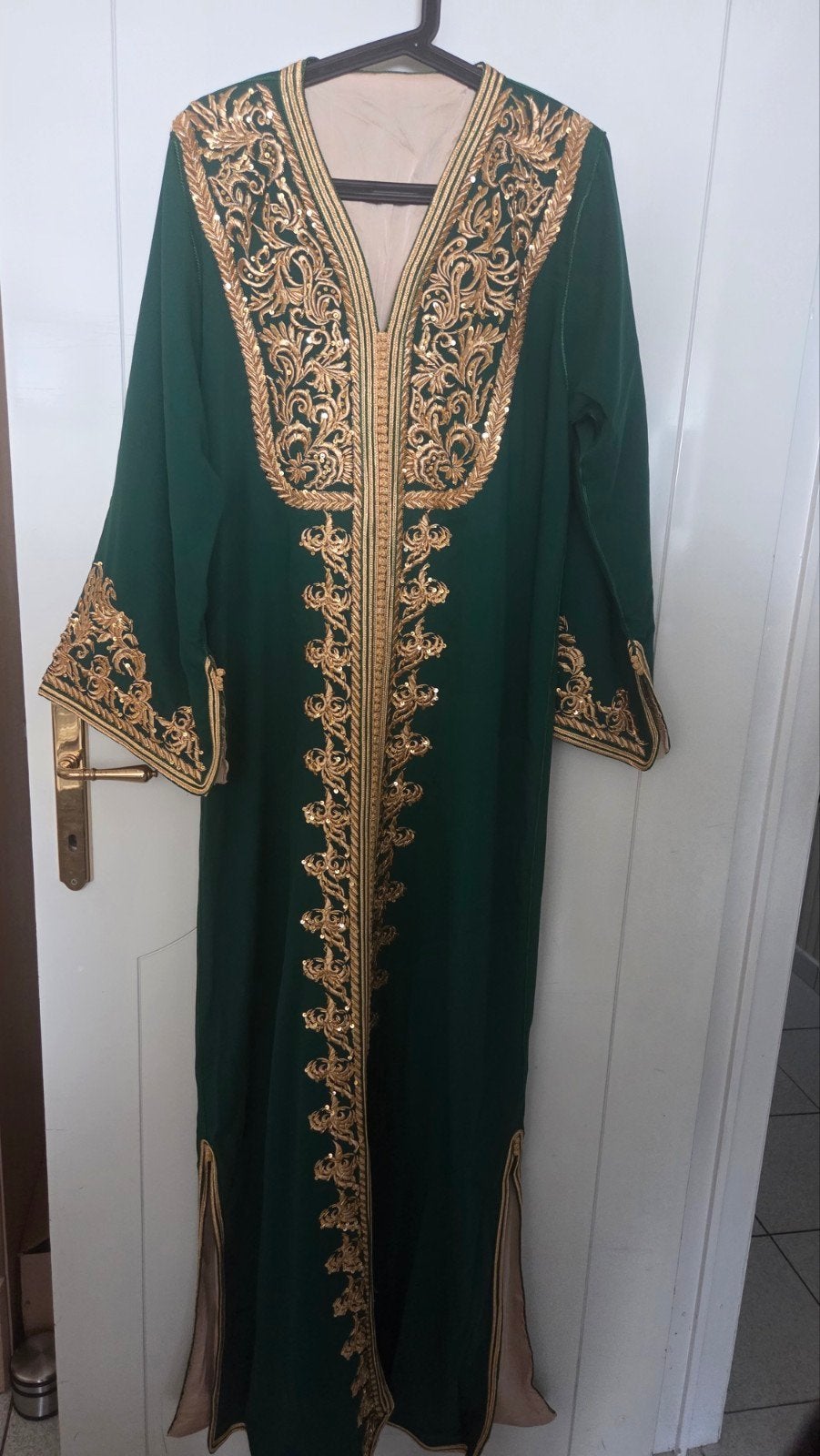 caftan, Vêtements | Femmes, Enlèvement ou Envoi, Vert, Sous le genou, Taille 42/44 (L)