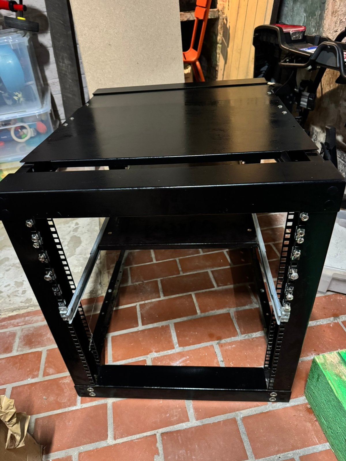 Rack serveur 19 pouces 12U ouvert très solide, Enlèvement, Utilisé