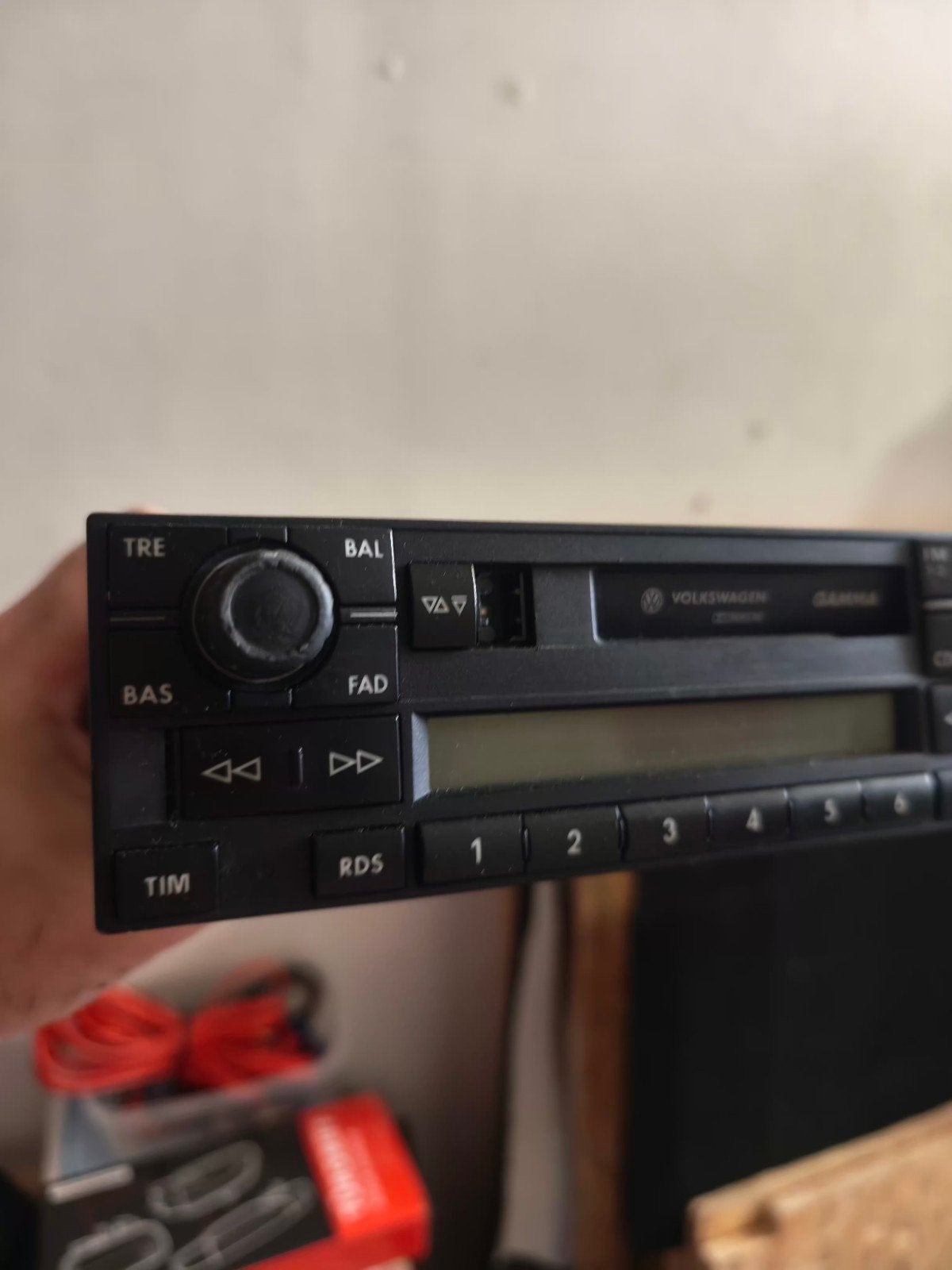 Autoradio k7 VW Gamma défectueuse avec code, Enlèvement, Utilisé