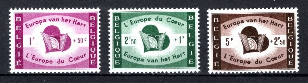 1090/1092 MNH 1959 - L'Europe du cœur, Neuf, Envoi, Non oblitéré, Europe
