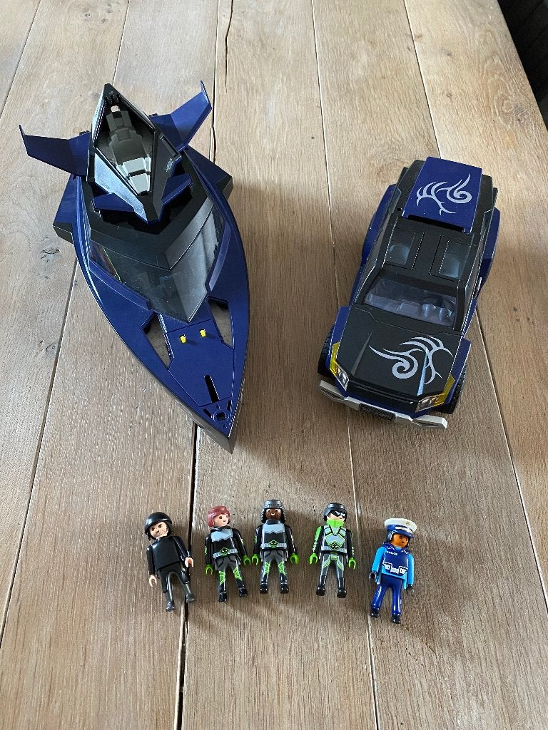 playmobil auto en boot, Kinderen en Baby's, Speelgoed | Playmobil, Ophalen of Verzenden