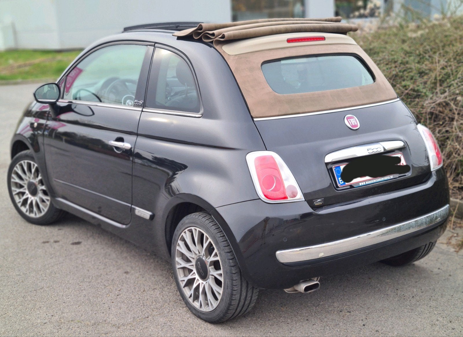 fiat 500 cabrio 12ess 2014.170mkm cuir rouge 5500€, Autos, Cuir, Euro 5, Achat, Cabriolet