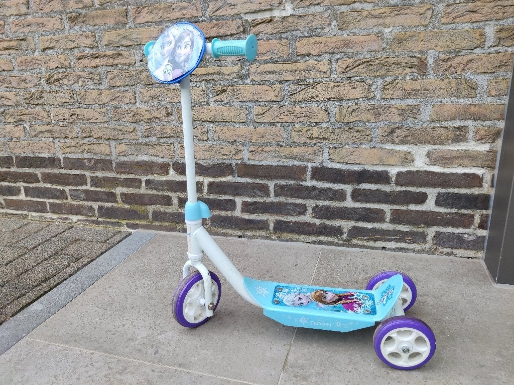 Kinderstepje met 3 wielen - Frozen, Ophalen, Gebruikt, Gewone step, Stamp