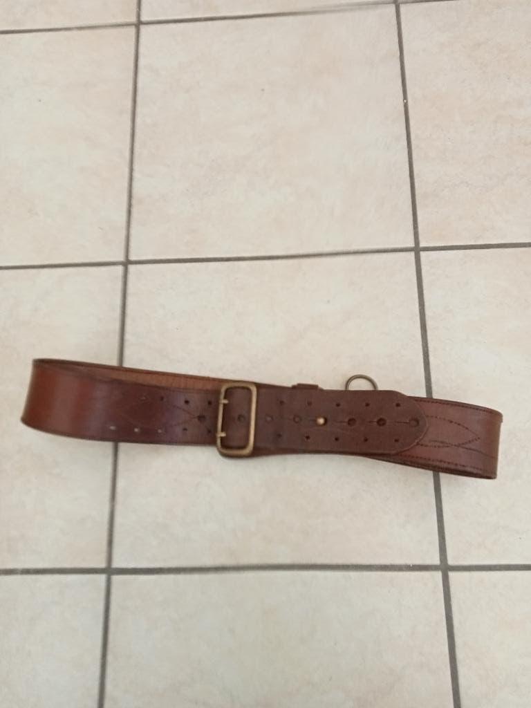 Ceinturon belge Sam Brown - abbl WW2, Collections, Enlèvement ou Envoi