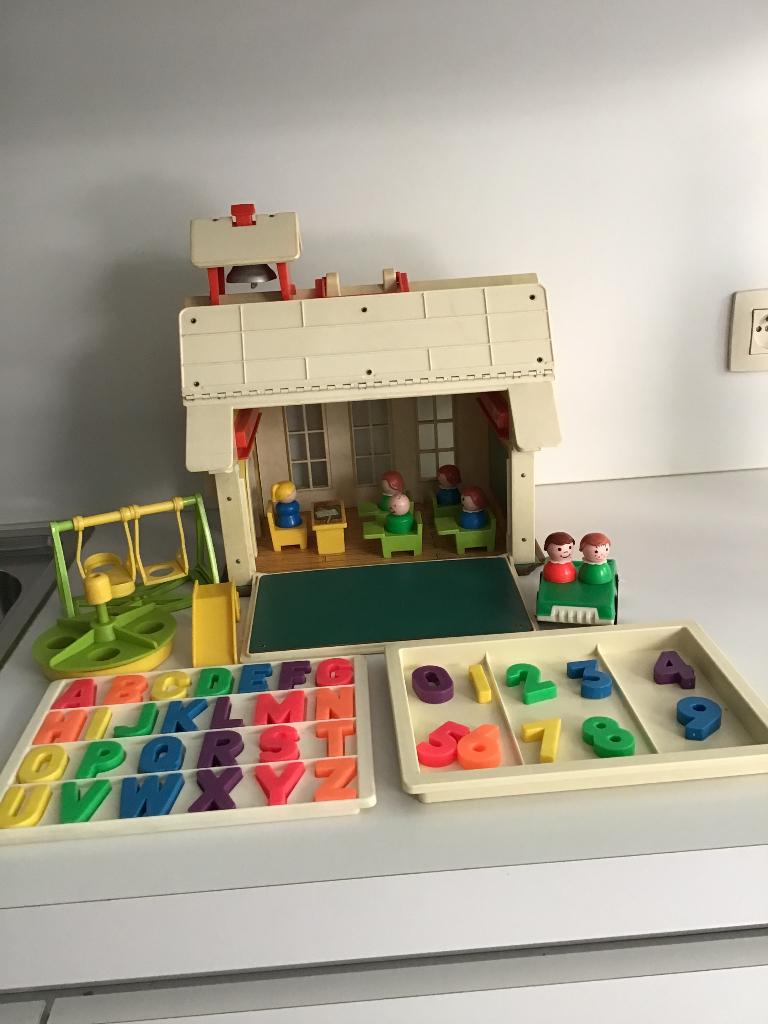 Vintage schooltje Fisher price, Kinderen en Baby's, Speelgoed | Fisher-Price, Ophalen of Verzenden, Gebruikt, Overige typen