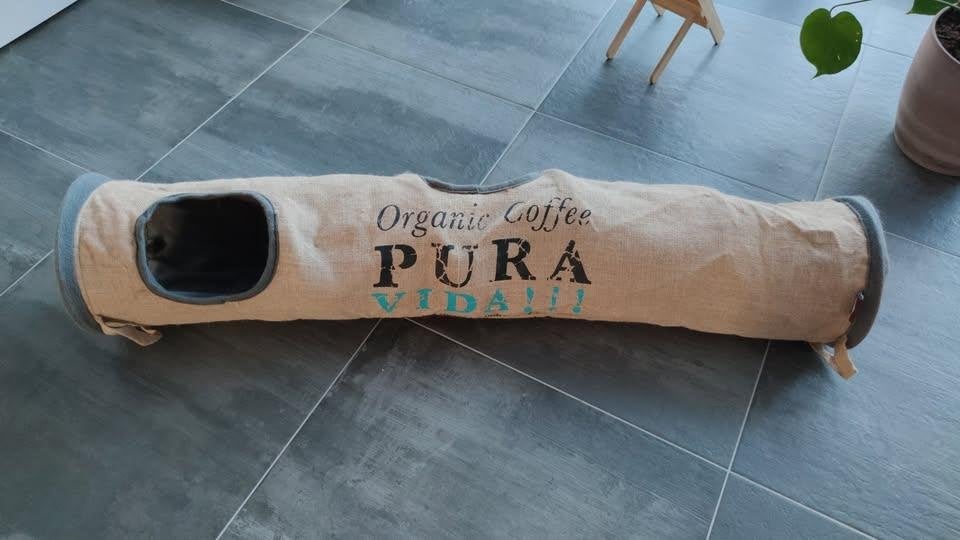 Kat Tunnel Pura Vida Jute, Dieren en Toebehoren, Ophalen, Zo goed als nieuw, Speeltunnel