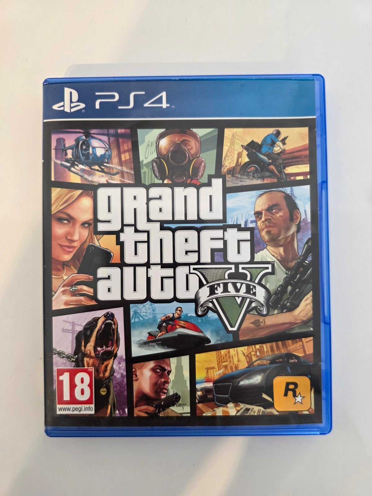 GTA V PS4 Complet Boîte Notice Carte Poster, Avontuur en Actie, Online, Vanaf 18 jaar, 1 speler