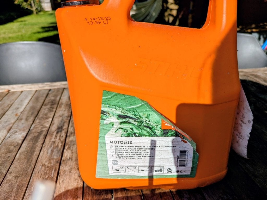 Stihl hegschaar, Ophalen, Gebruikt, Benzine