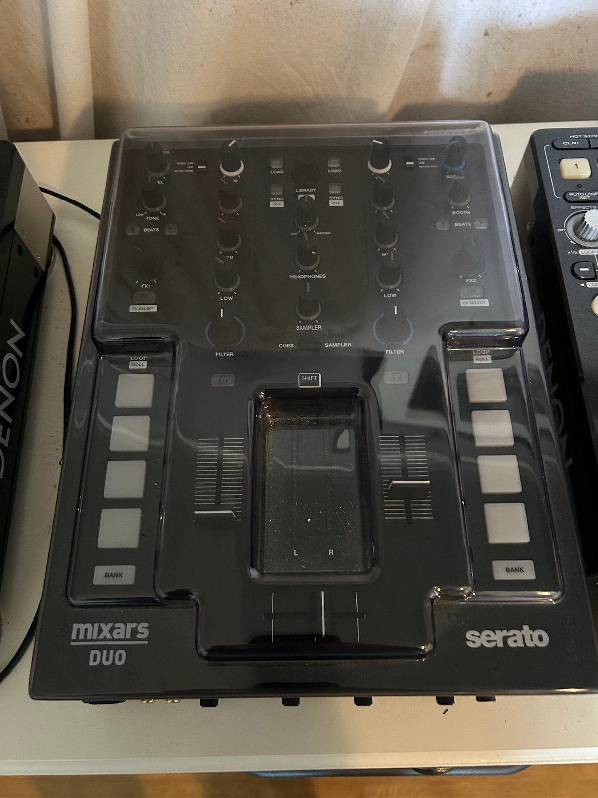 Dj set te koop denon/ mixars duo, Ophalen, Zo goed als nieuw, Denon