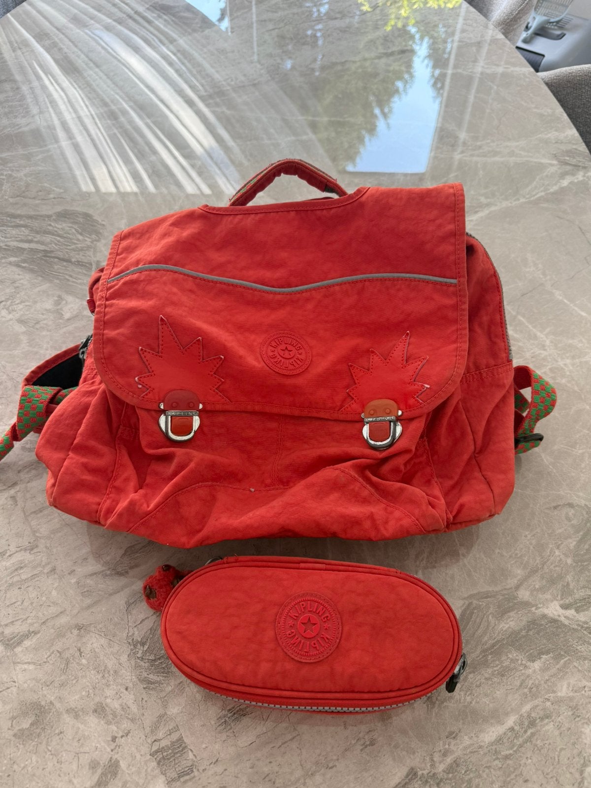 Cartable Kipling orange, Enlèvement ou Envoi, Comme neuf, Orange