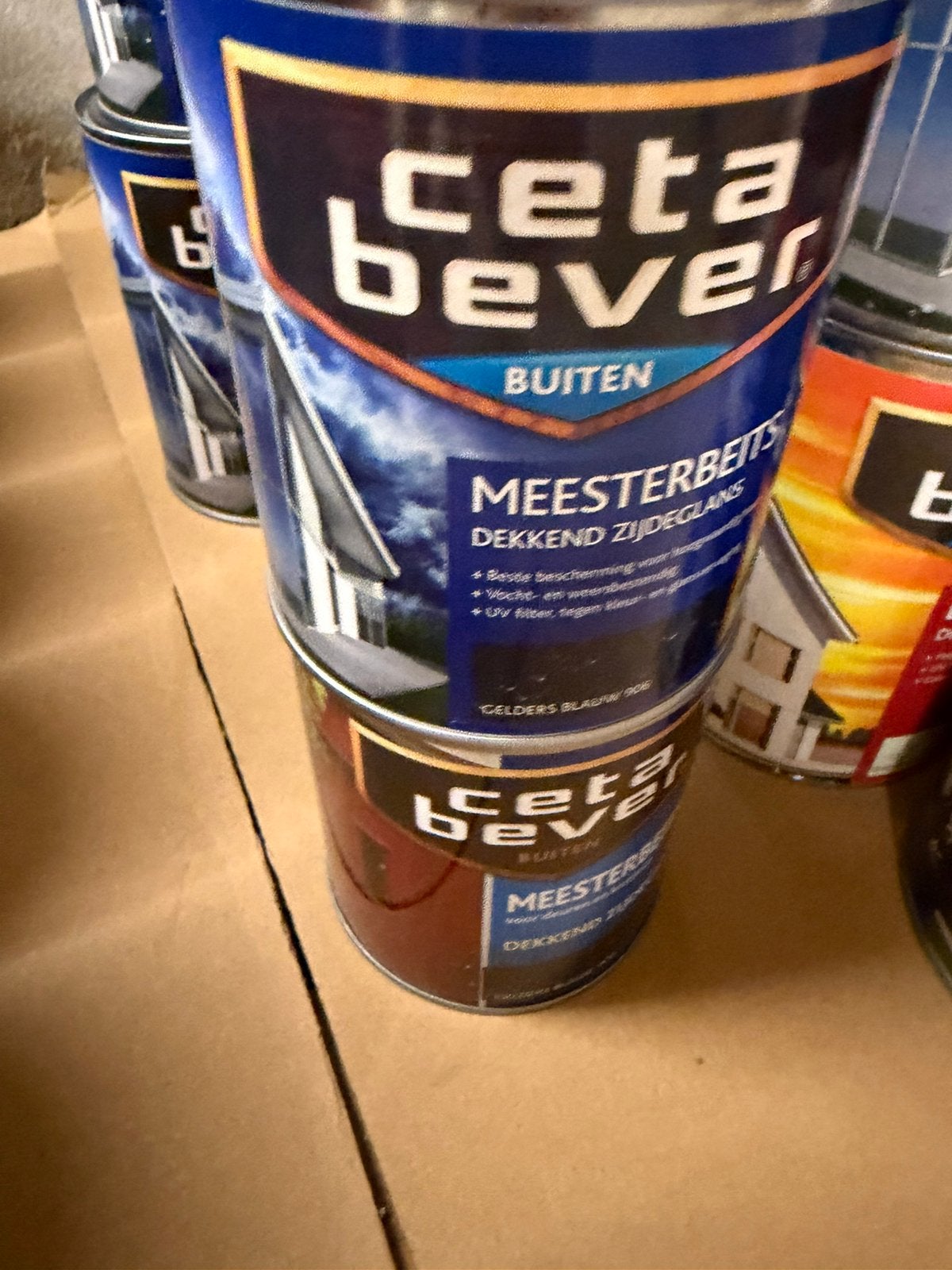Cetabever dekkende beits Gelders blauw 0,75liter, Hobby & Loisirs créatifs, Enlèvement ou Envoi, Neuf
