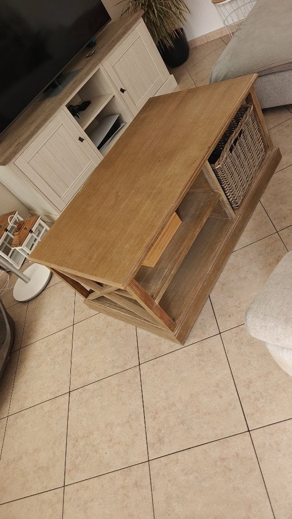 Landelijke salontafel, Huis en Inrichting, Ophalen, 50 – 75, Gebruikt, 100 tot 150 cm