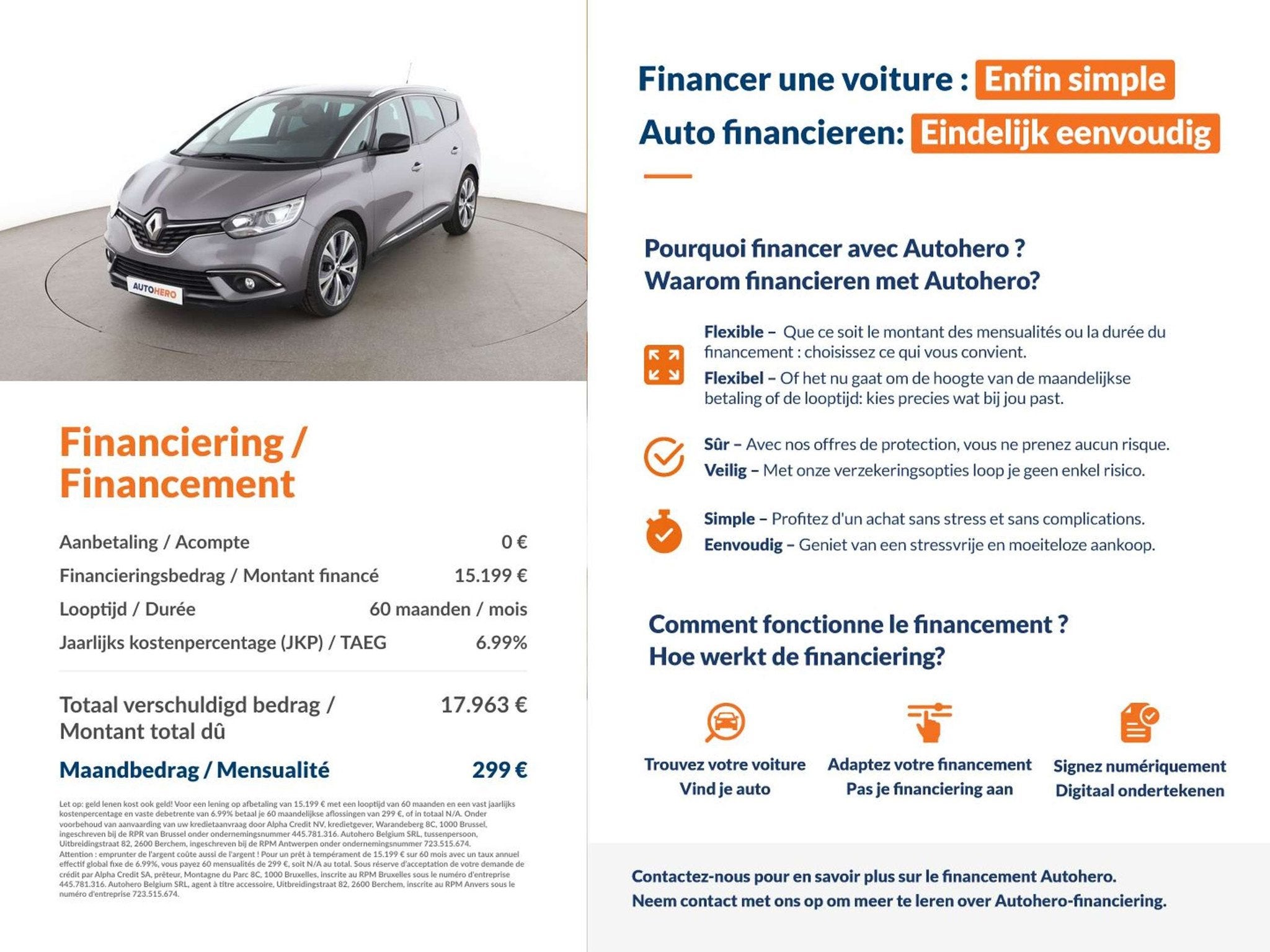 Renault Grand Scénic 1.3 TCe Business Intens (bj 2020), Auto's, Gebruikt, 159 pk, 1707 kg, 5 zetels