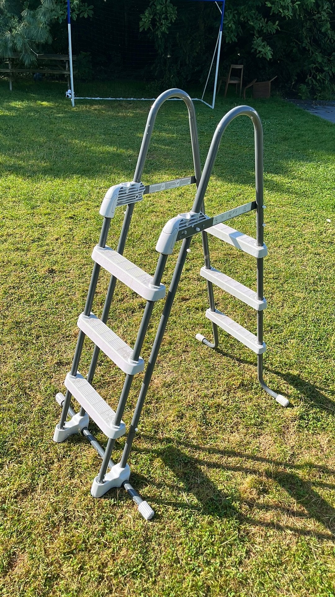 Trap voor zwembad, Ophalen, Gebruikt, Ladder