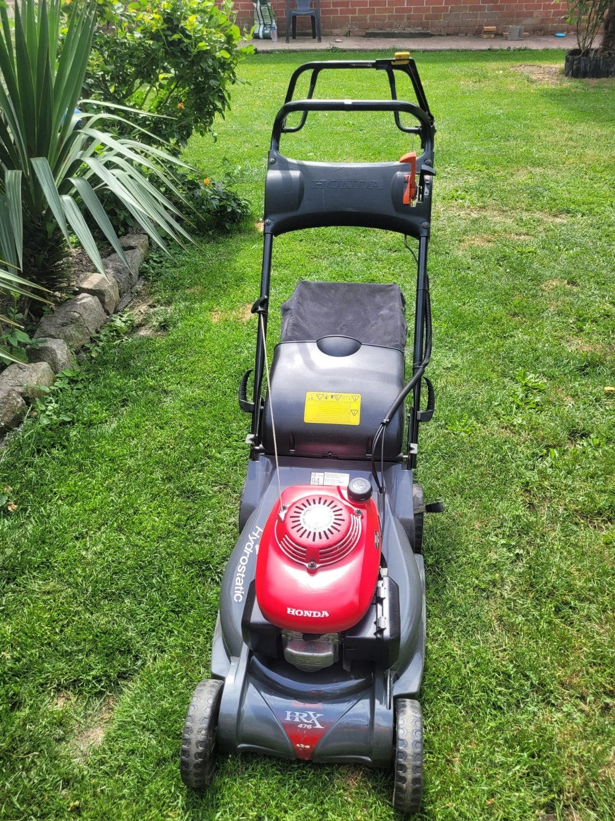 Honda HRX 476 hydrostatische grasmaaier op benzine, Tuin en Terras, Grasmaaiers, Opvangbak, Ophalen