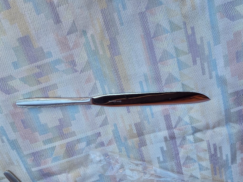 Mooi vintage Gero Zilmeta dinermes – Tafelmes (groot model), Gero, Comme neuf, Enlèvement, Argent