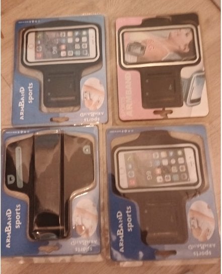 Lot de 4 brassards de sport pour smartphone – Neufs, Sport en Fitness, Overige Sport en Fitness, Ophalen, Nieuw