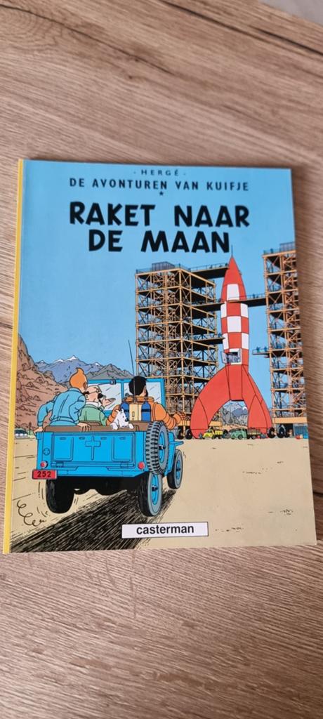 Strip Kuifje - Raket naar de maan, Eén stripboek, Ophalen of Verzenden, Zo goed als nieuw, Hergé (George Rémi)