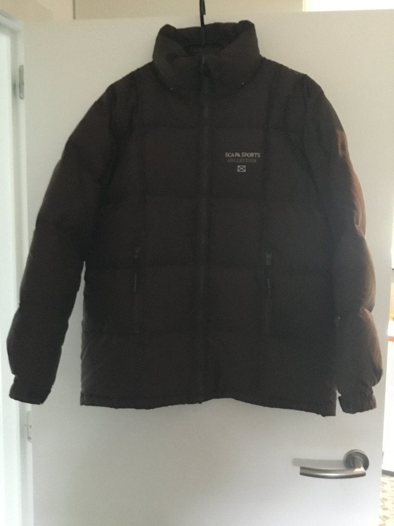 Scapa donkerbruine winterjas - unisex, Kleding | Heren, Ophalen, Bruin, Overige maten, Zo goed als nieuw