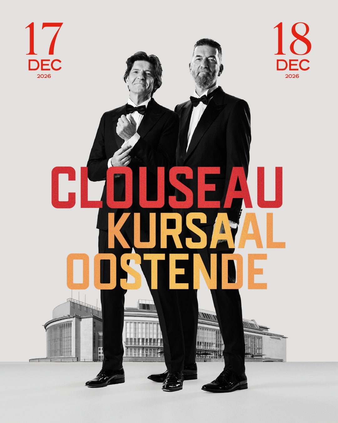 Clouseau 18 dec Oostende 1 ticket, Une personne, Décembre, Pop