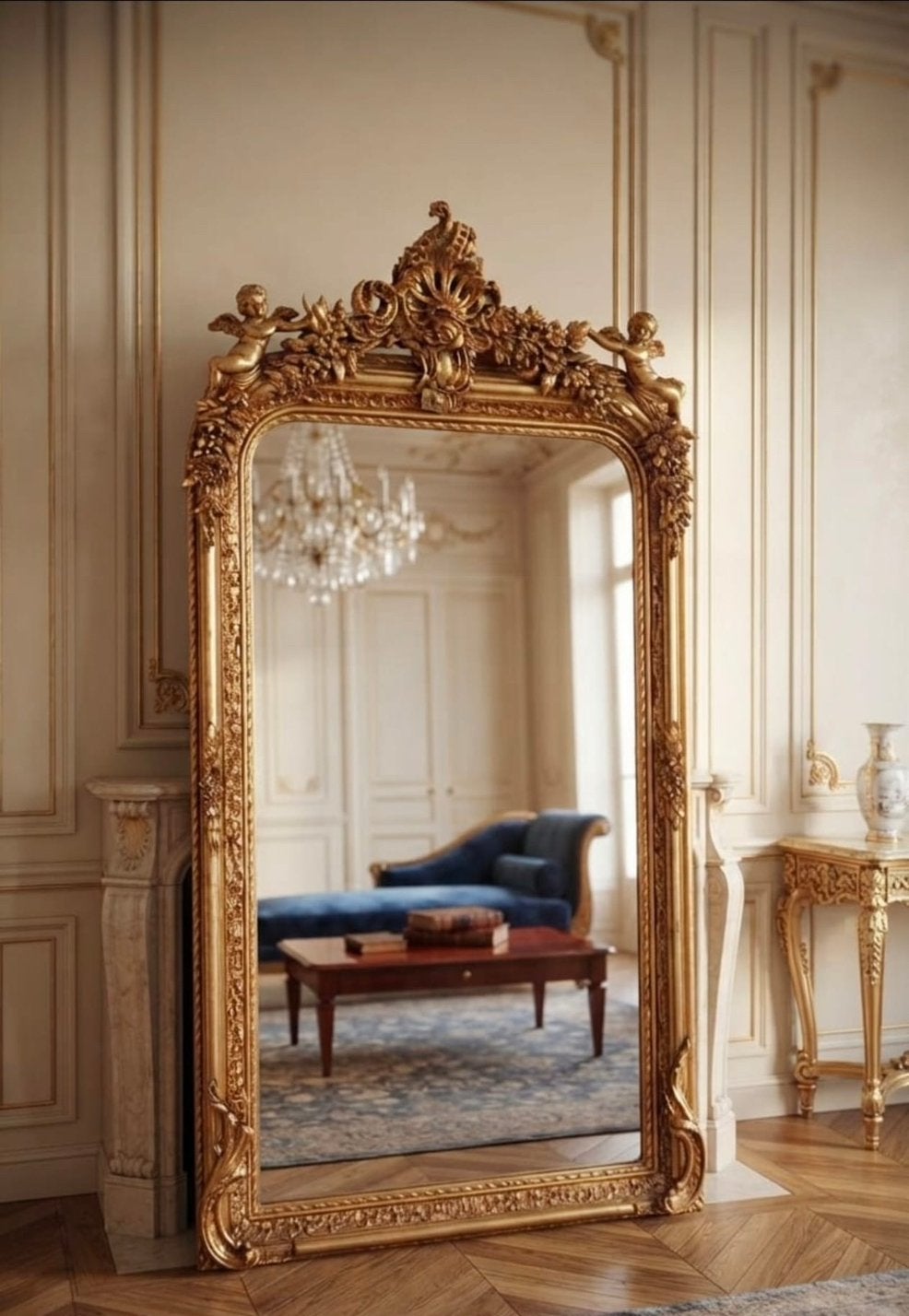 Luxe Barokspiegel, Antiek en Kunst, Ophalen