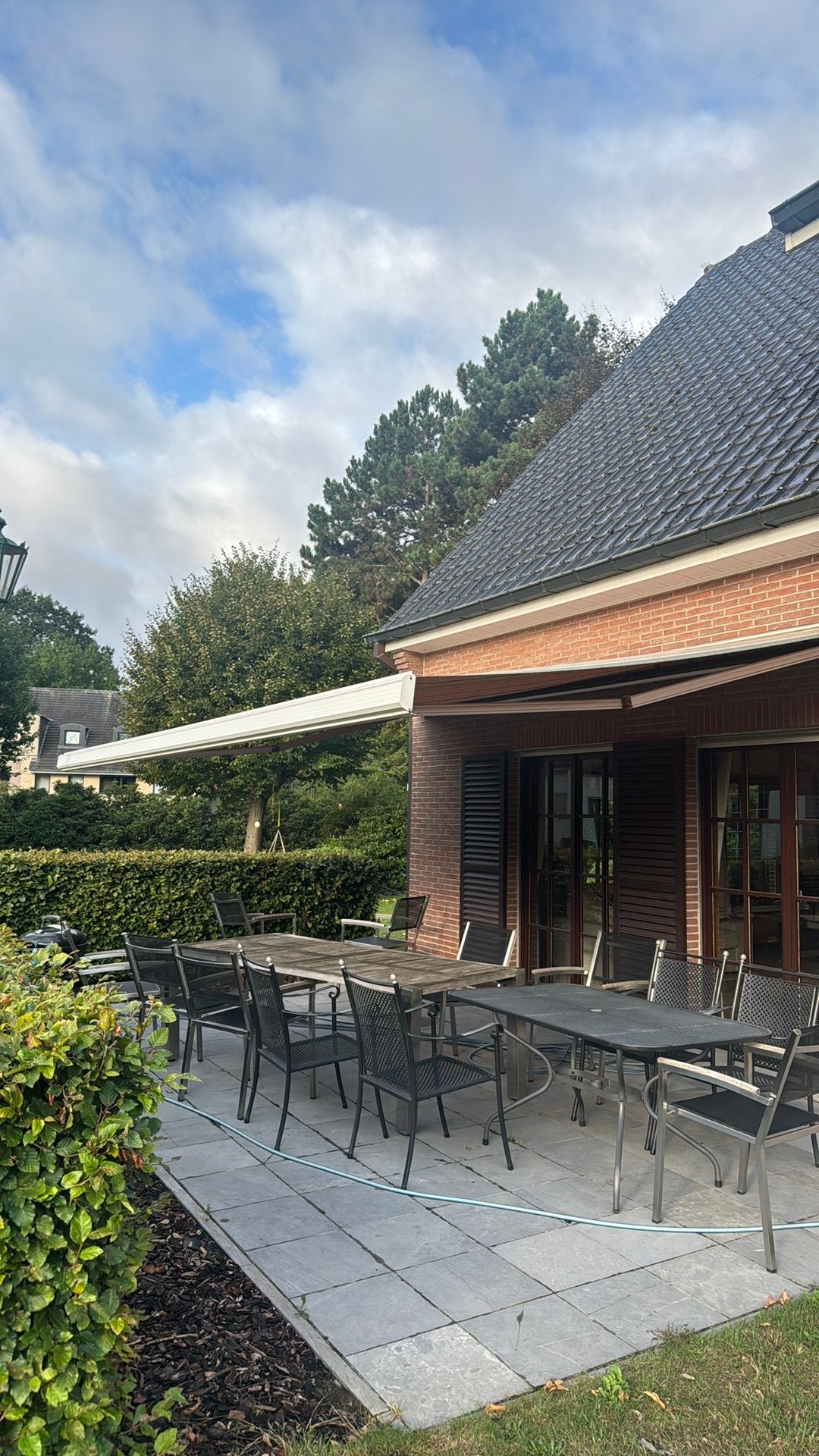 Zonneluifel electrisch, Tuin en Terras, Ophalen, Zo goed als nieuw