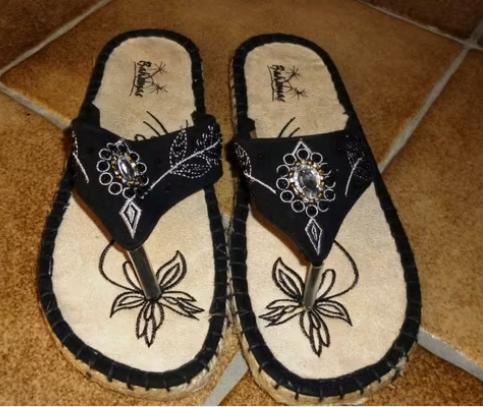 zwarte teenslippers (39)              NIEUW, Ophalen of Verzenden, Nieuw