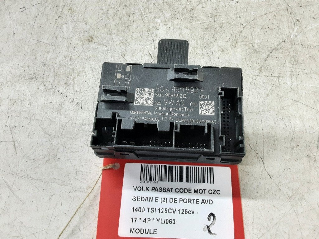 UNITE ELECTRONIQUE Volkswagen Passat (3G2) (5Q4959592E), Volkswagen, Mevr. I. Hauben, Utilisé, Rue de l'Espoir 34 34
4030  GRIVEGNÉE, BE