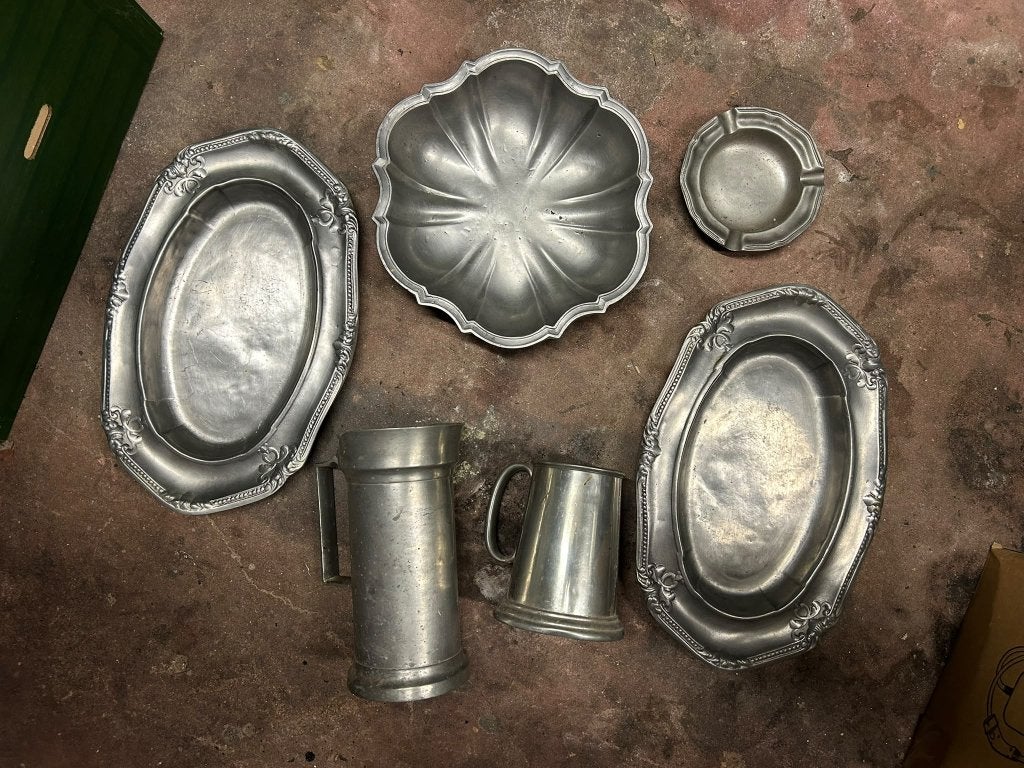 Plusieurs Objets en Etains, Antiquités & Art, Enlèvement ou Envoi