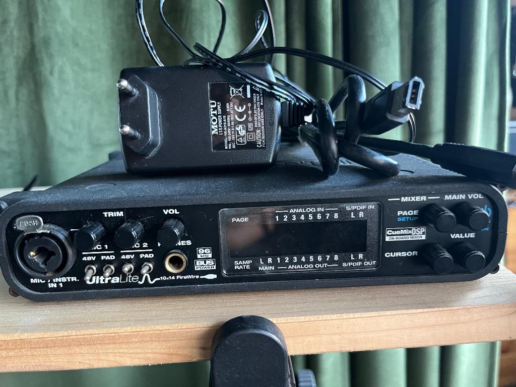 Motu Ultralite firewire geluidskaart, Computers en Software, Geluidskaarten, Ophalen of Verzenden, Zo goed als nieuw, Extern, MOTU