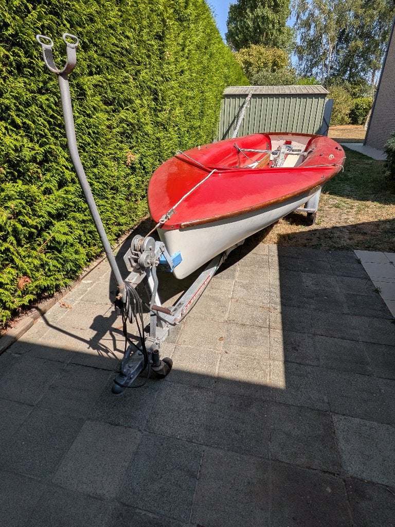 Dinghy 420 rode lanaverre, Watersport en Boten, Ophalen, Gebruikt, Anker