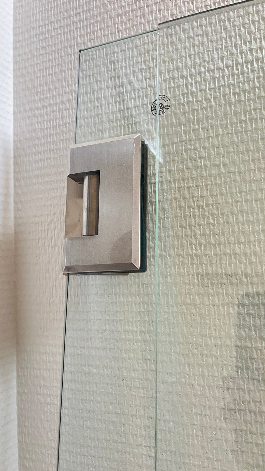 Porte vitrée en verre trempé - quincaillerie inox - 83*211, Enlèvement, Comme neuf, Verre