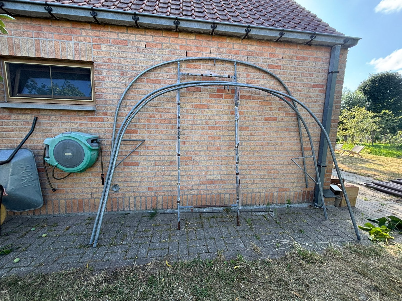 Serre constructie, Tuin en Terras, Tuinhekken en Hekwerk, Ophalen, Met poort, Gebruikt, Overige typen