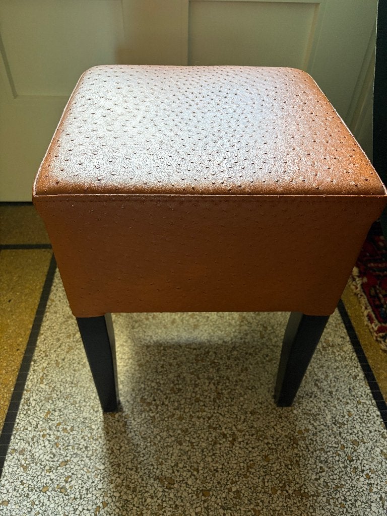 chaise d'appoint, tabouret avec assise en cuir (7 pièces), Maison & Meubles, Enlèvement, Utilisé, Bois