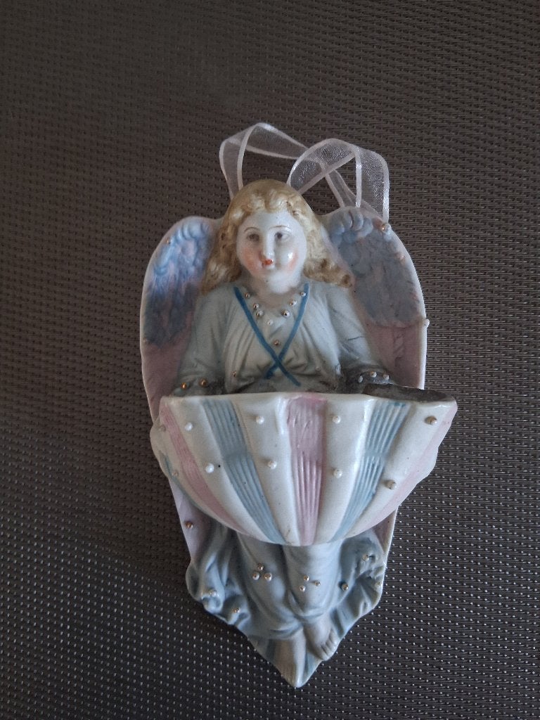WIJWATERVAT PORSELEIN, Ophalen of Verzenden