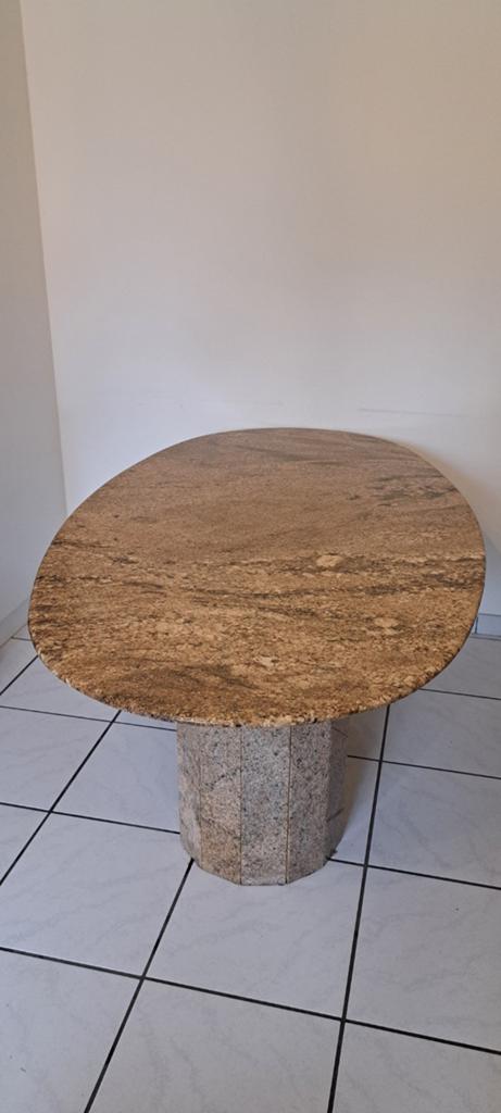 Marmeren tafel, Huis en Inrichting, Tafels | Eettafels, Ophalen, Overige materialen, Gebruikt, .
